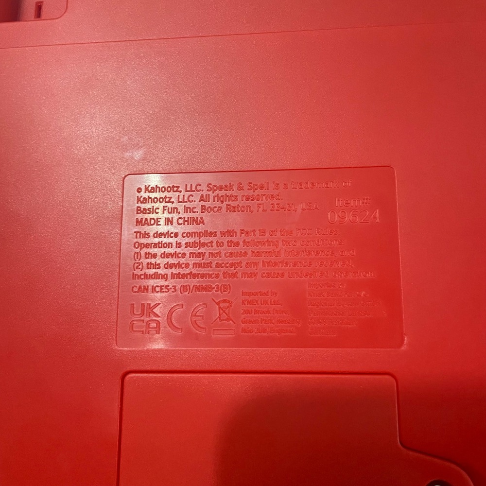 Basic Fun‎ Speak & Spell Kids Toy Red Retro Electronic Learning Device 09624 - Picture 4 of 5